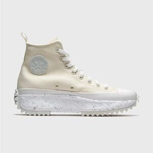Converse Run Star Hike Crater Hi White and Cream Sneakers Size 5.5